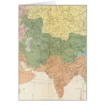 Asia, Europe river systems Greeting Card