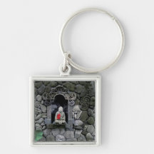 Asia, Indonesia, Bali. A shrine of Buddha Keychains