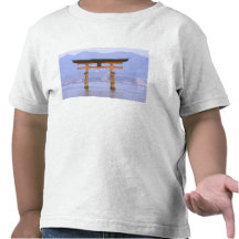 Asia, Japan, Hiroshima. Mivaiima. Torii Gate Tee Shirts