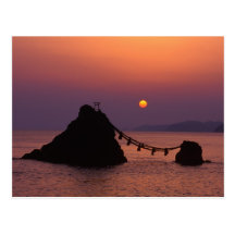 Asia, Japan, Mie, Futamigaura at Dawn Postcard