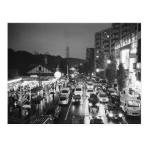 Asia, Japan, Tokyo. Evening, Harajuku Station, Postcards