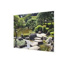 Asia, Japan, Tokyo. The Japanese Garden at the Gallery Wrapped Canvas