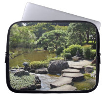 Asia, Japan, Tokyo. The Japanese Garden at the Laptop Computer Sleeves