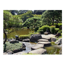 Asia, Japan, Tokyo. The Japanese Garden at the Postcards