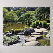 Asia, Japan, Tokyo. The Japanese Garden at the Poster