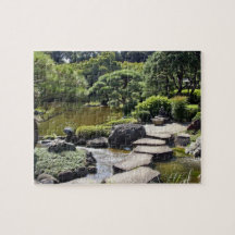 Asia, Japan, Tokyo. The Japanese Garden at the Jigsaw Puzzles