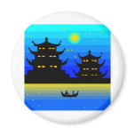 Asia Fridge Magnet