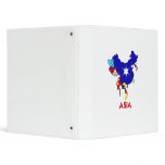 ASIA MAP 3 RING BINDER