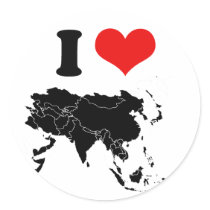 ASIA ROUND STICKERS