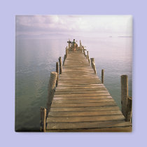 Asia, Thailand, Ko Samui Island. Dock. magnets