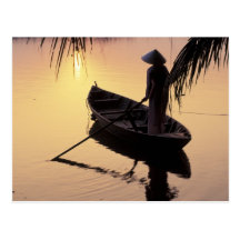 Asia, Vietnam, Mekong Delta, Can Tho. Evening Post Cards