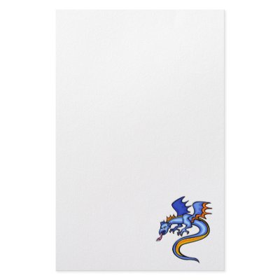 Asian Angry Dragon Custom Stationery by dragons_lair