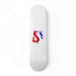 Asian Angry Primary Color Dragon Skateboard Decks