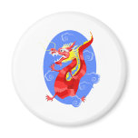 Asian Angry Red Dragon Magnet