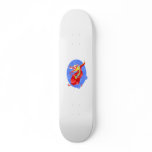 Asian Angry Red Dragon Skateboard Deck