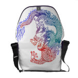 Asian Art Dragon messenger bags