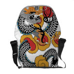 Asian Art Flash Dragon messenger bags