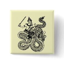 ASIAN ART GOD ON DRAGON buttons by saythany ASIAN ART GOD ON DRAGON buttons