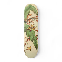 Asian Art Illustration Skateboard by delaine31 Asian Art Illustration Skateboard
