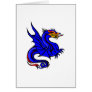 Asian Blue Dragon Card