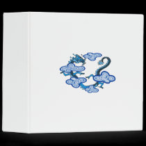 Asian Blue Dragon Clouds binders