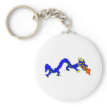 Asian Blue Dragon Keychain