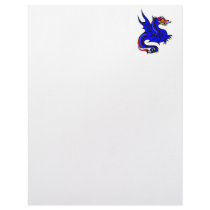 Asian Blue Dragon Letterhead