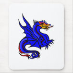 Asian Blue Dragon Mousepads