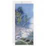 Asian Blue Watercolor Rack Card Design