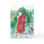 Asian Buddhist Monk Greeting Card or Note Cards