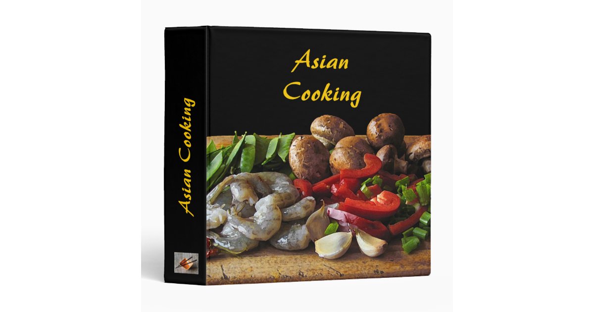 Asian Cooking Recipe Binder Zazzle