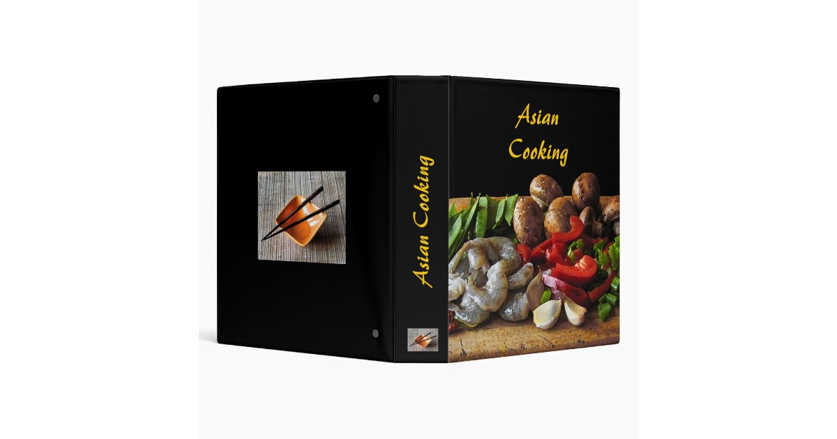 Asian Cooking Recipe Binder Zazzle
