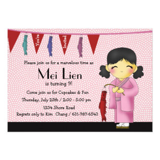 Asian Birthday Invitation 15