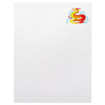 Asian Dragon in Clouds Customized Letterhead