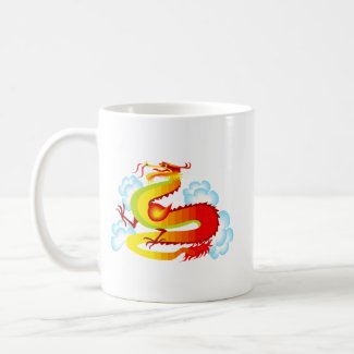 Asian Dragon in Clouds Mug