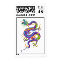 asian dragon postage stamp