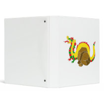 Asian Dragon & Rocks Binder