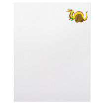 Asian Dragon & Rocks Personalized Letterhead