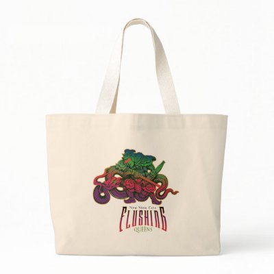 Asian Dragon Slayer, Flushing Queens, NY Bags by studioArmen