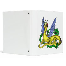 Asian Dragon & Vines 3 Ring Binder