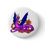 Asian Dragon & Vines Buttons