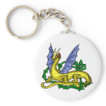 Asian Dragon & Vines Keychain