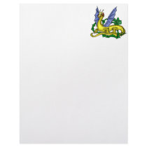 Asian Dragon & Vines Customized Letterhead