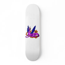 Asian Dragon & Vines Skate Board