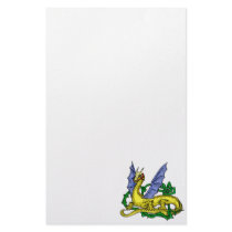 Asian Dragon & Vines Custom Stationery
