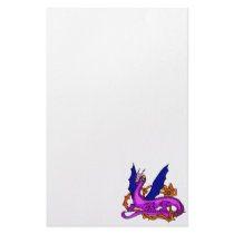 Asian Dragon & Vines Stationery Design
