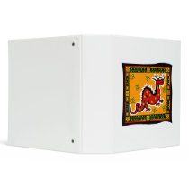 Asian Dragon with Background Vinyl Binder