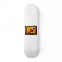 Asian Dragon with Background Skateboard