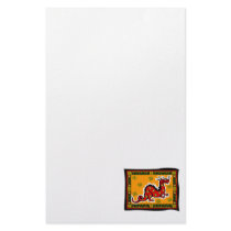 Asian Dragon with Background Customized Stationery