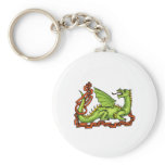 Asian Dragon With Frame Key Chains